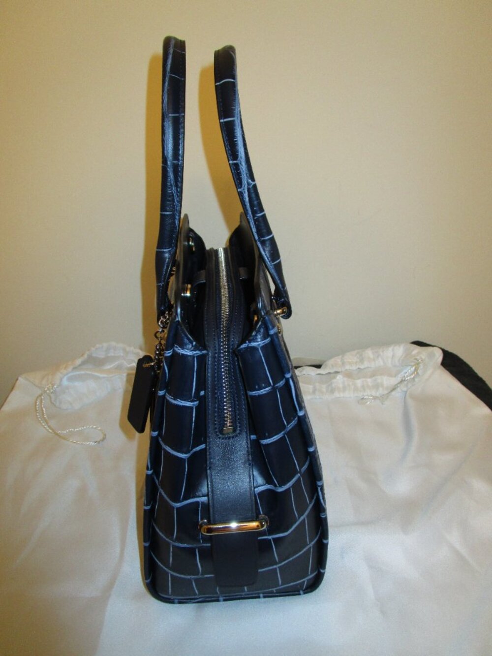 Coach Denim Croco Swagger - Picture 2 of 13